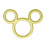 Bijuteria Mickey Dourado